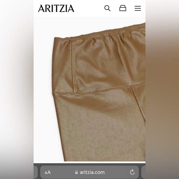 Aritzia Daria vegan leather leggings/pants - Picture 8 of 8